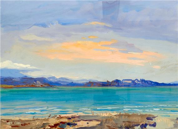 Abend am Chiemsee by Ernst Vollbehr, 1920