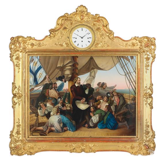Christian Ruben | A 19th century Austrian musical picture clock ...