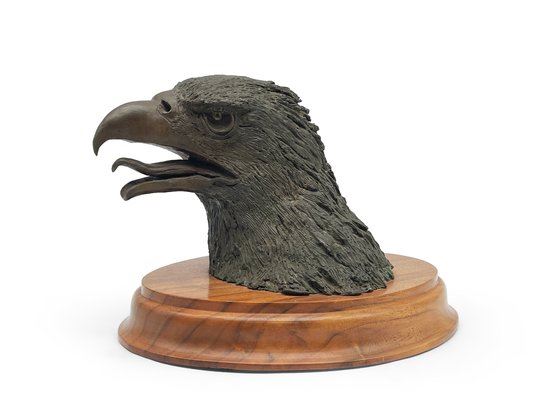 A.J. Obara Jr. Bronze Eagle Head - A. J. Obara