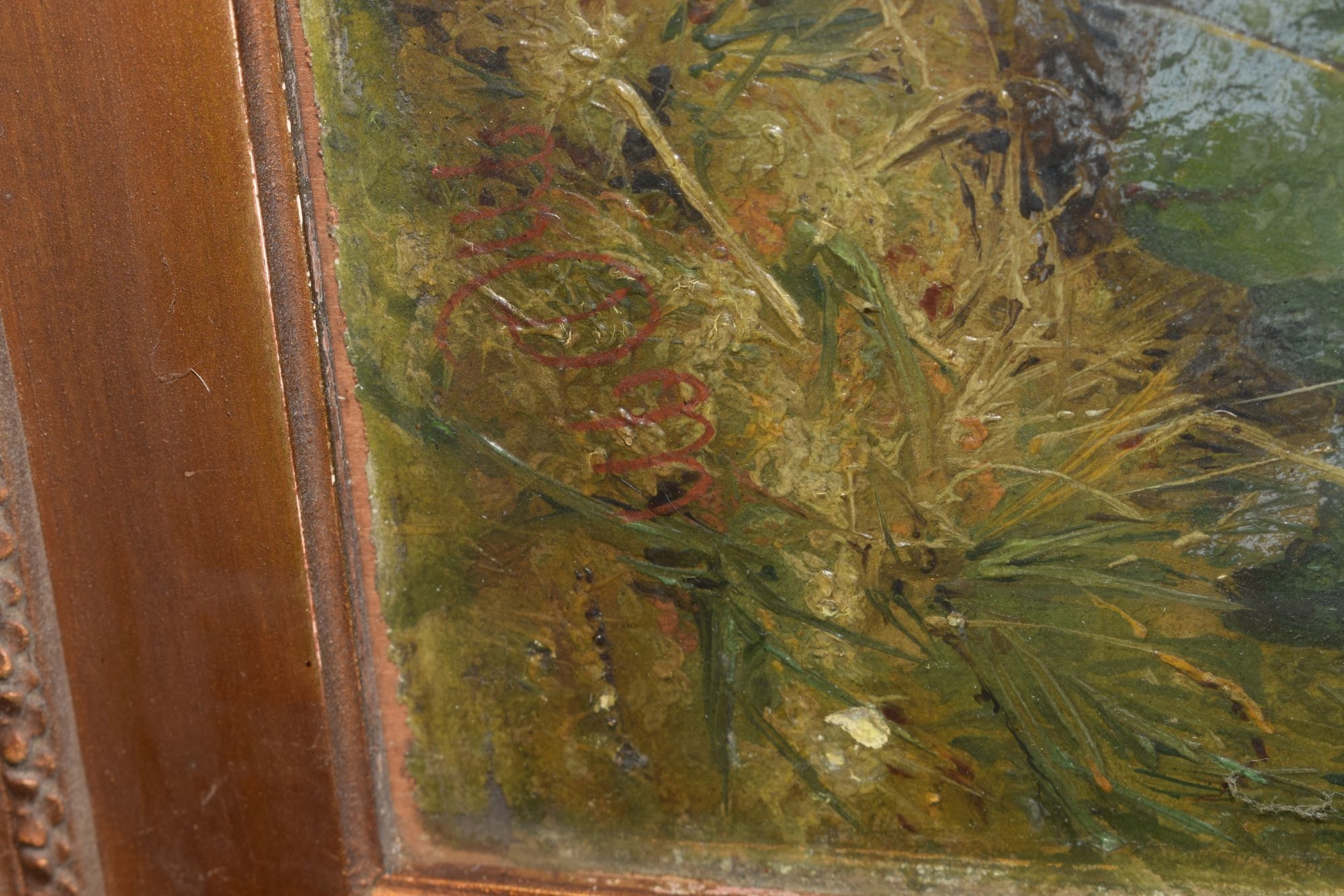 Artwork by Martha Darlay Mutrie, Oil - Foxgloves and ferns in a landscape, Made of Oil on paper