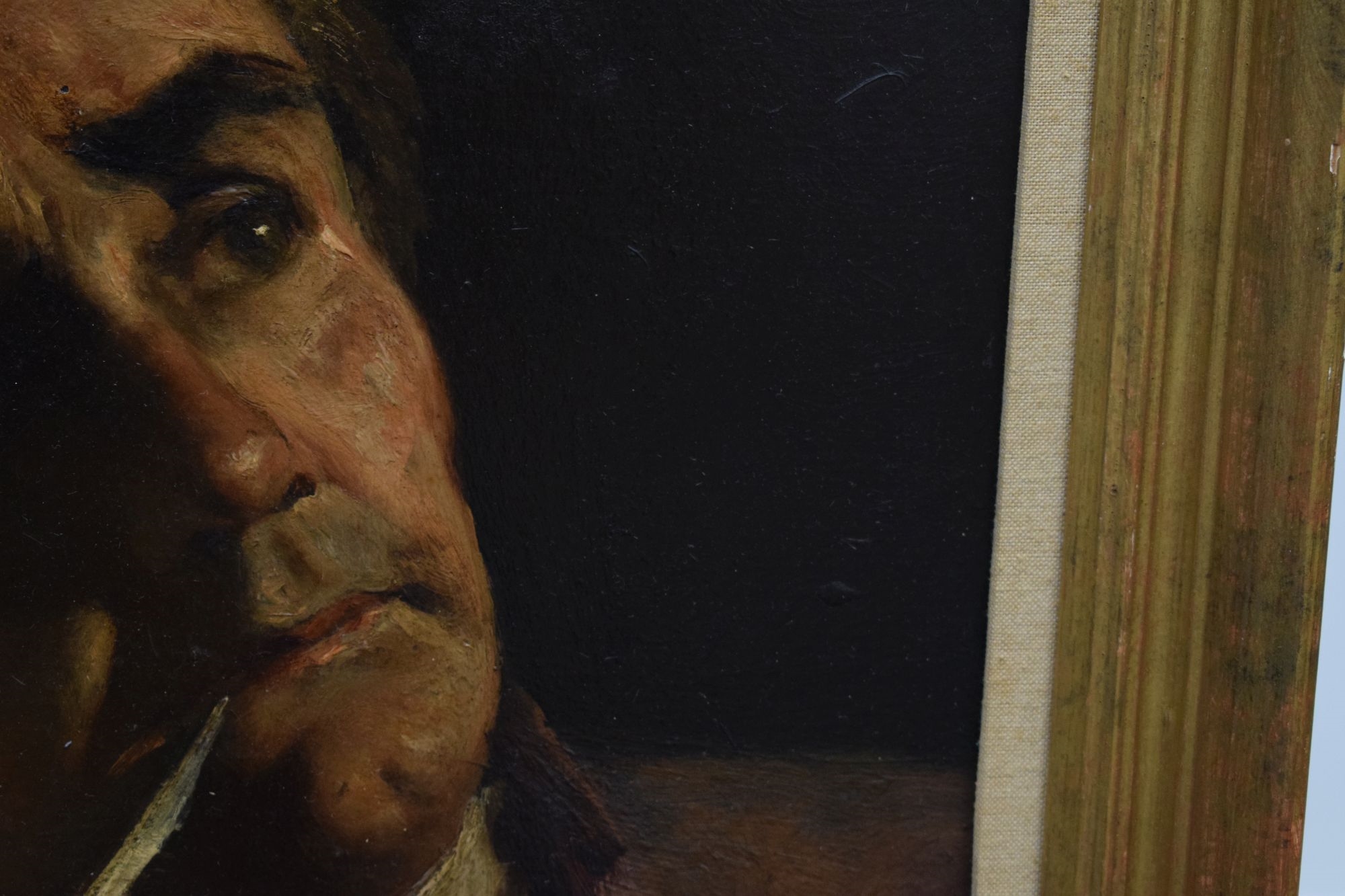 Artwork by John Anster Fitzgerald, Oil on board - Portrait of a gentleman, Made of Oil on board