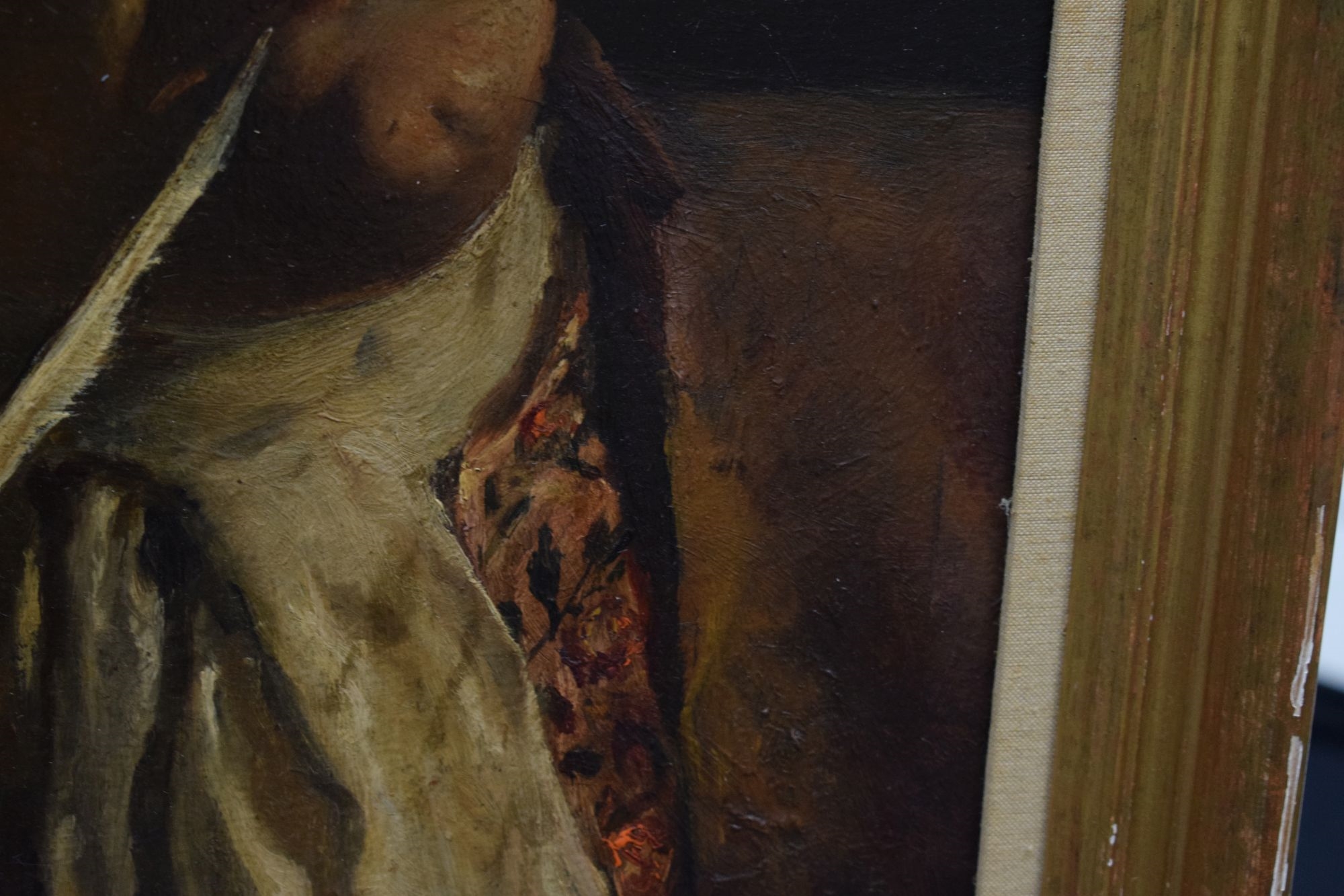 Artwork by John Anster Fitzgerald, Oil on board - Portrait of a gentleman, Made of Oil on board