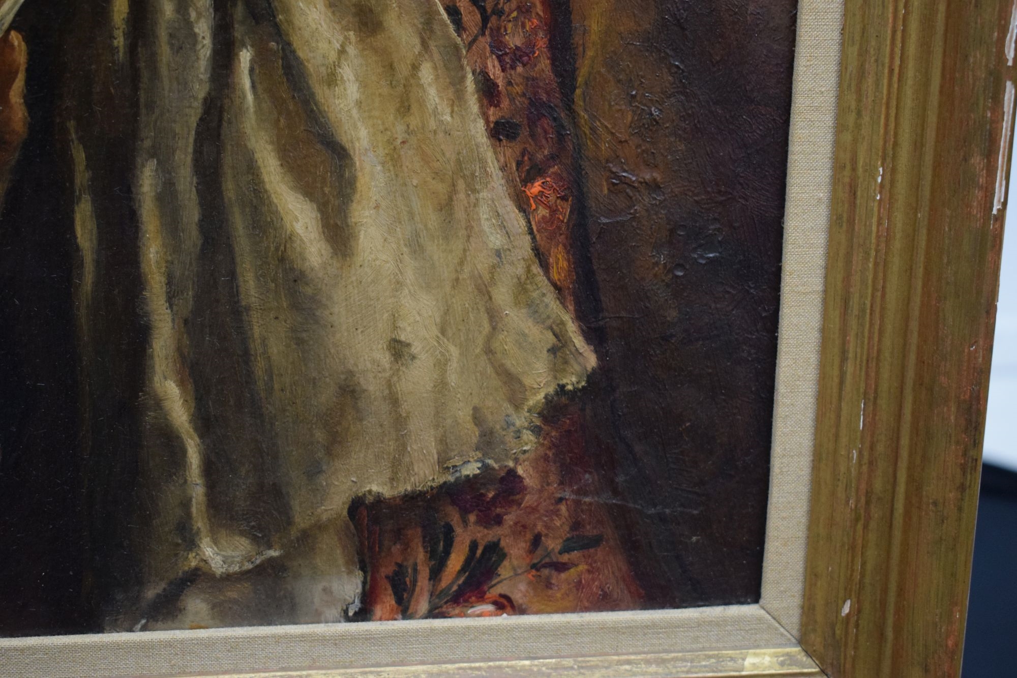 Artwork by John Anster Fitzgerald, Oil on board - Portrait of a gentleman, Made of Oil on board