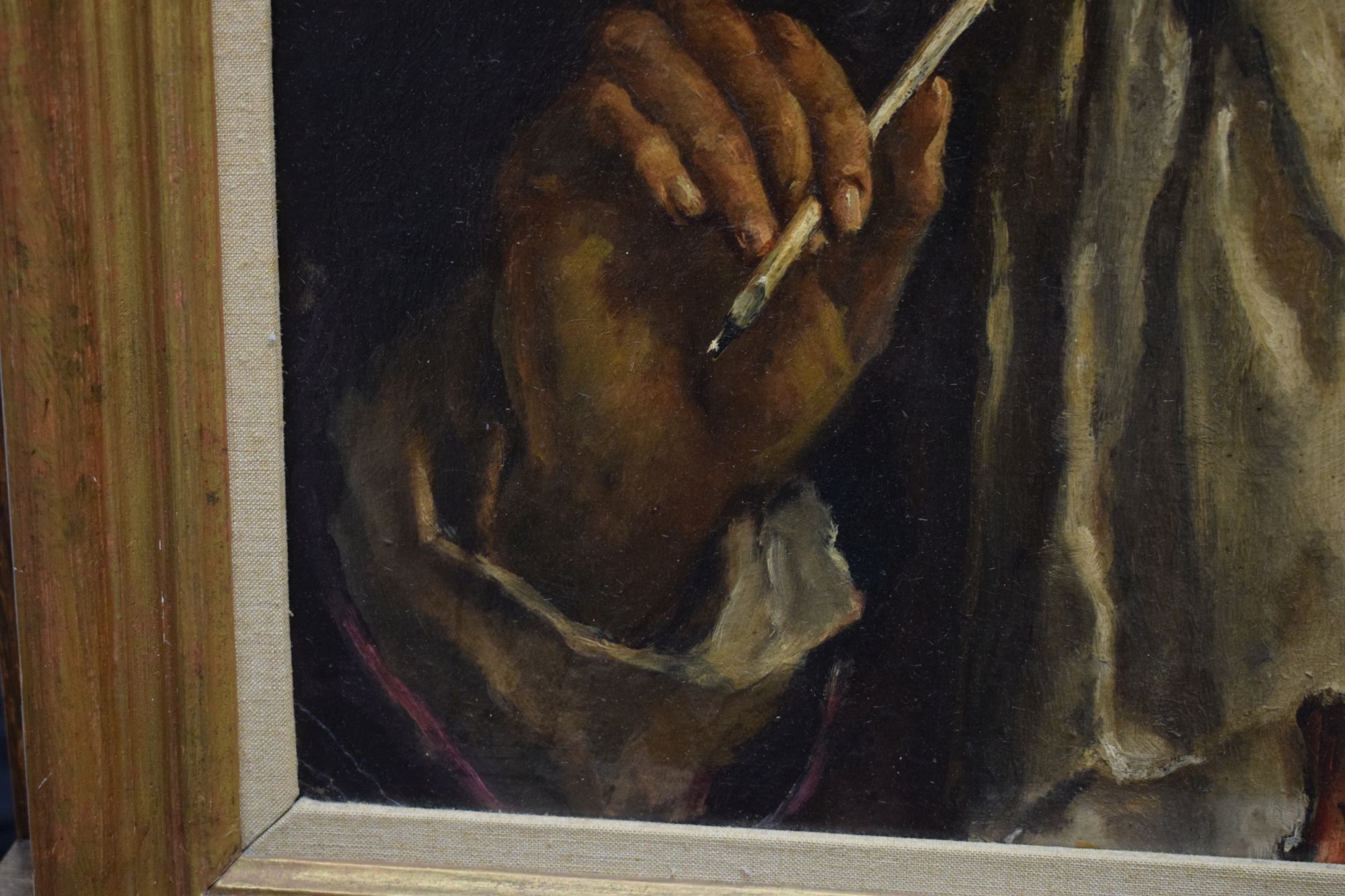 Artwork by John Anster Fitzgerald, Oil on board - Portrait of a gentleman, Made of Oil on board