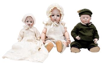 A Gebruder Heubach bisque head character doll - Gebruder Heubach