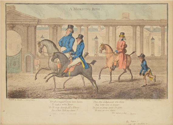 The Morning Ride by James Gillray, 1804