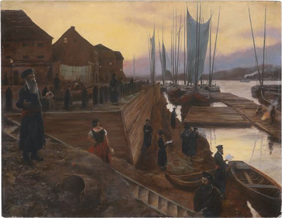 Juden am Flussufer (Posaunenfest - Swieto Trabek) - Aleksander Gierymski