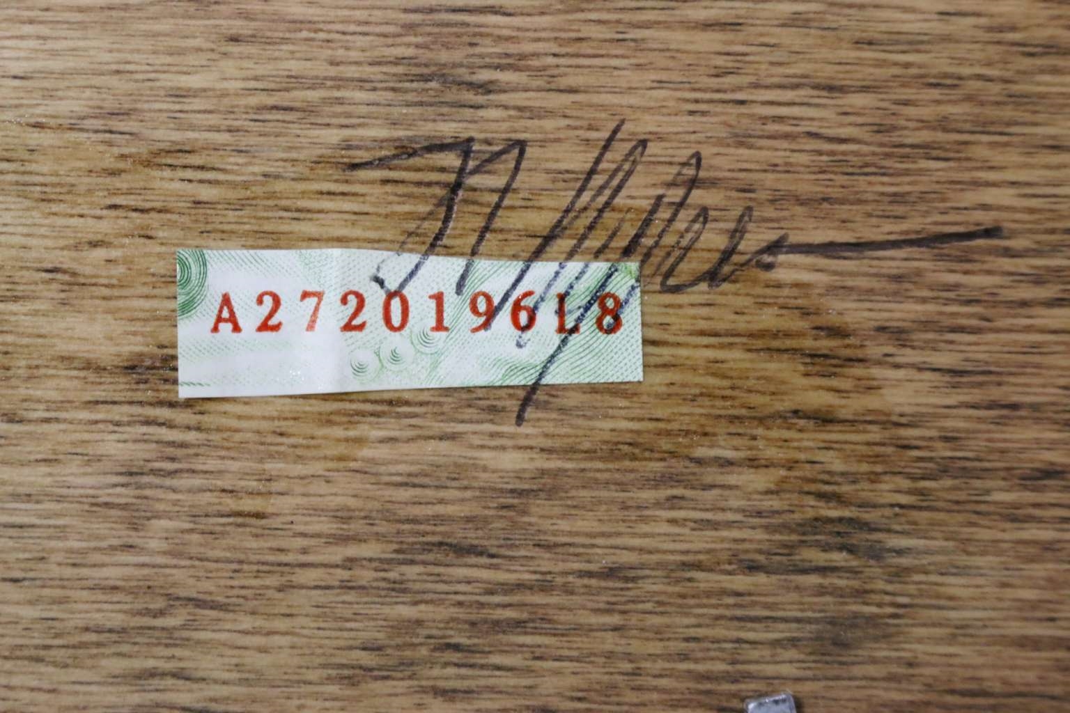 Artwork by Hubert Kaplan, Heuernte am Tegernsee, Made of oil/wood