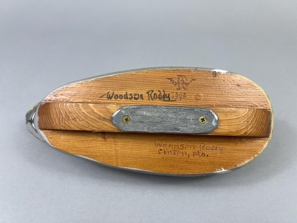 Woodson Roddy | Green-Winged Teal Drake Duck Decoy (1996) | MutualArt