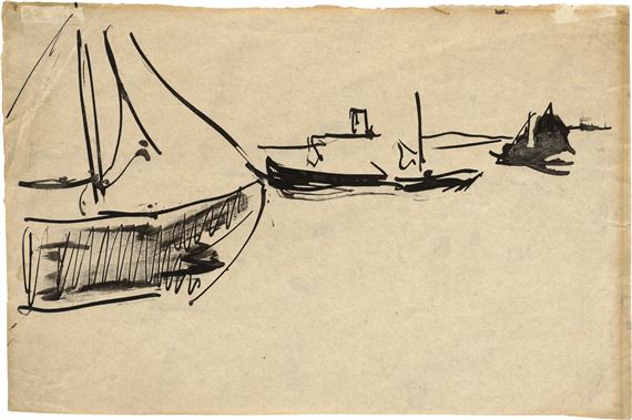Boote by Ernst Ludwig Kirchner, Um 1910