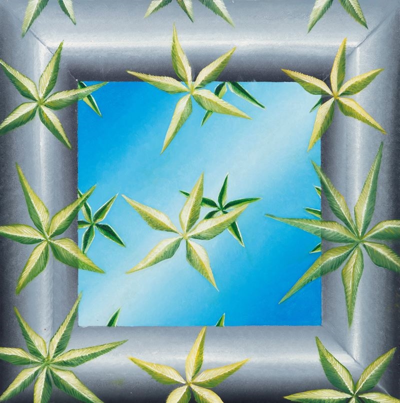 Artwork by Santolo De Luca, Speculare su l'indiana , 90s, Made of shaped cardboard mounted