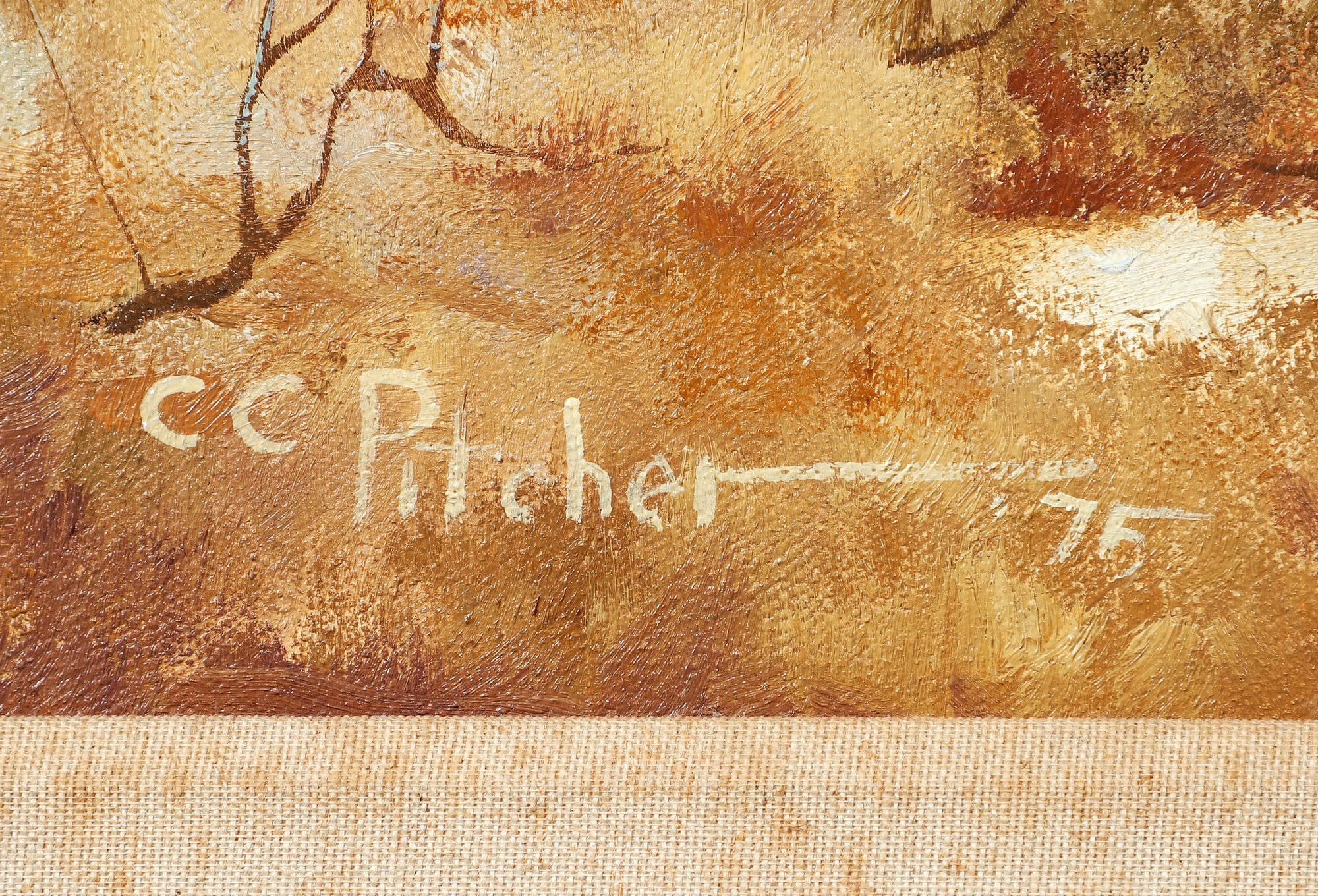 Artwork by Charles Pitcher, Charlie Pitcher Triangles #1 1975 oil on canvas, Made of oil on canvas