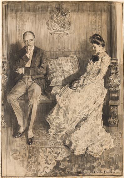 She used to bore me awfully about you by Howard Chandler Christy, 1893