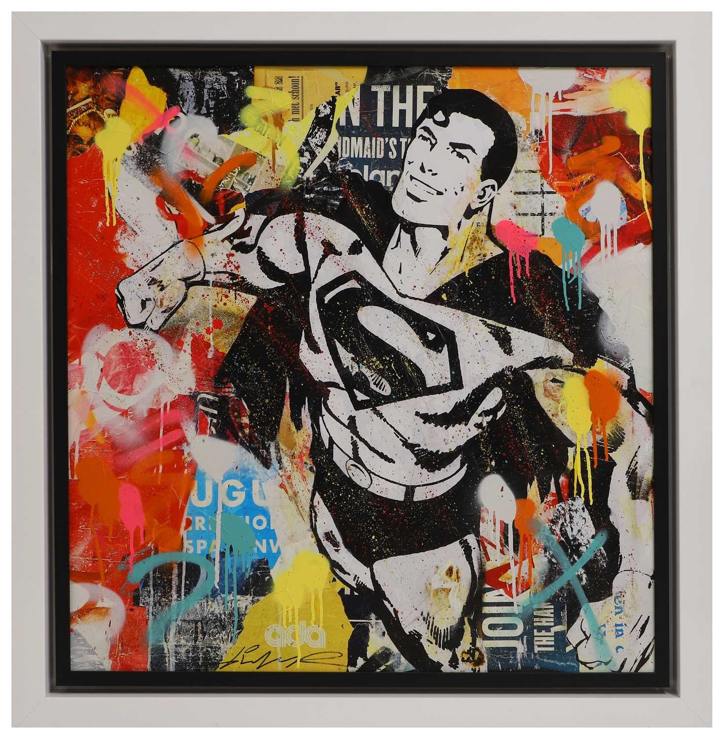 Artwork by Michiel Folkers, Truth, Justice and the American Way, Made of canvas board