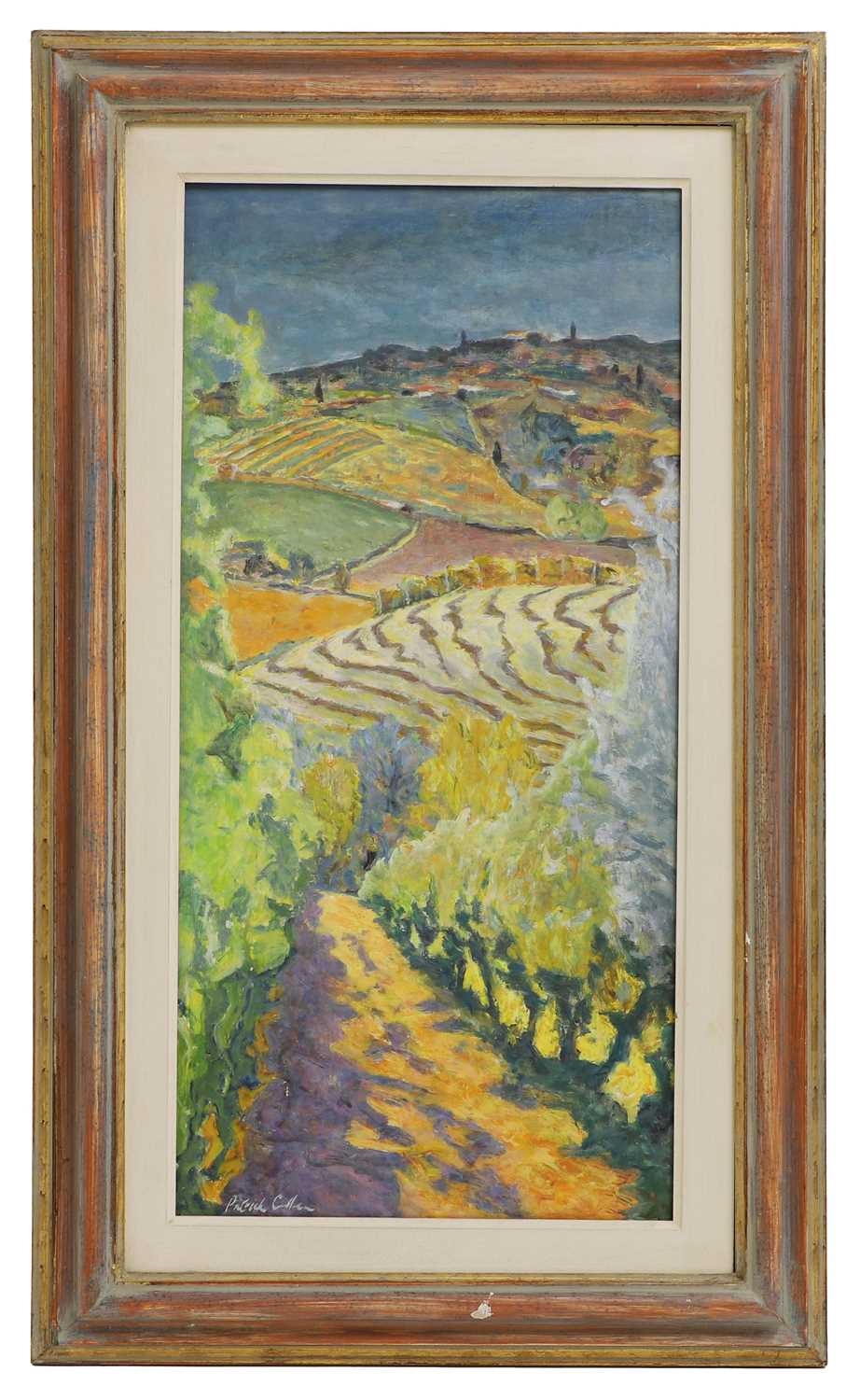 Artwork by Patrick Cullen, Burnt Field, Siena, Made of oil on canvas laid on board