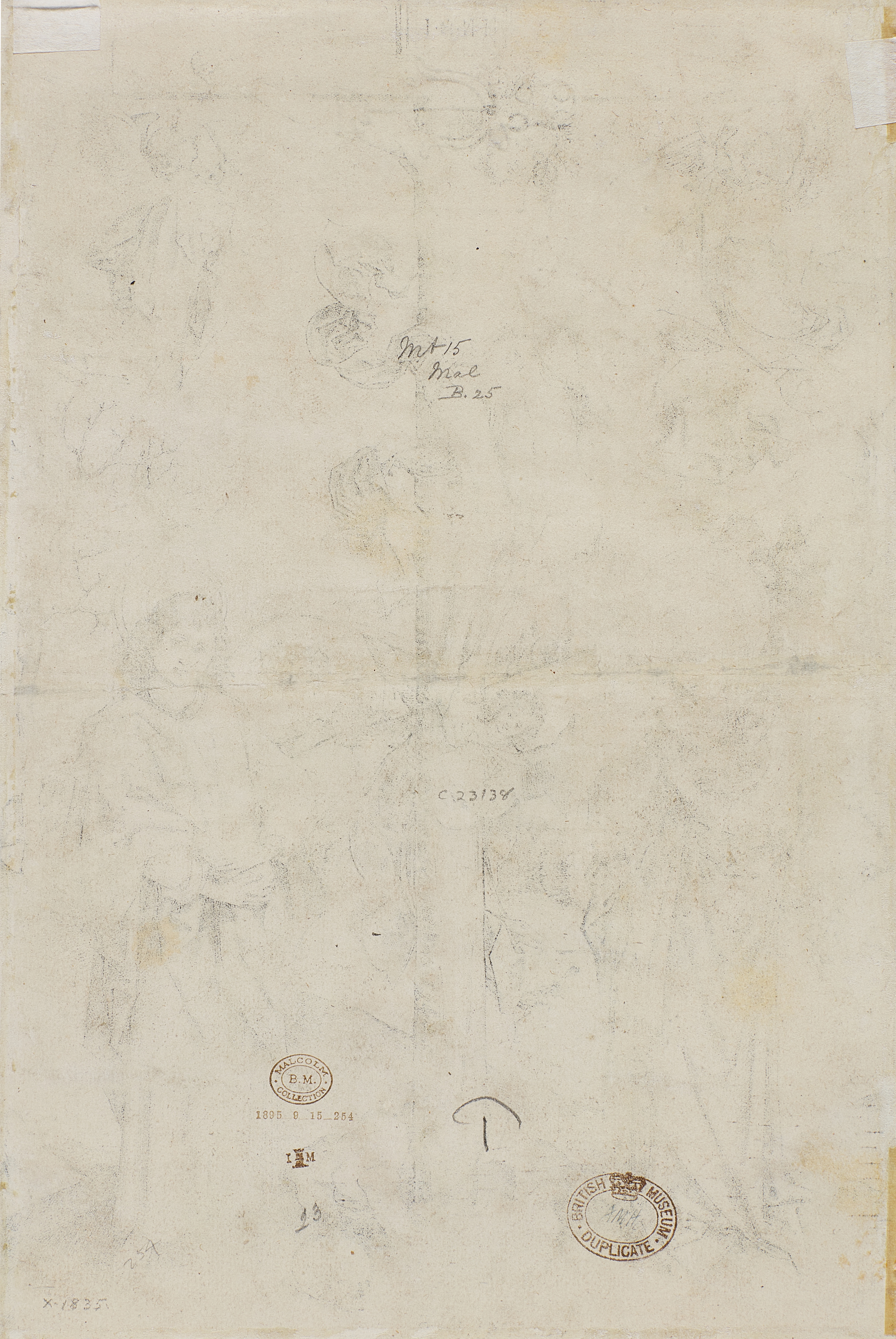 Artwork by Martin Schongauer, The Crucifixion with Four Angels, Made of engraving on laid paper