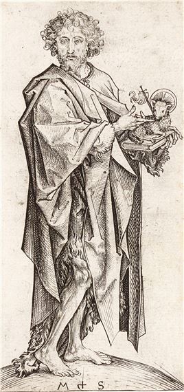 St. John the Baptist by Martin Schongauer, 1470-1474