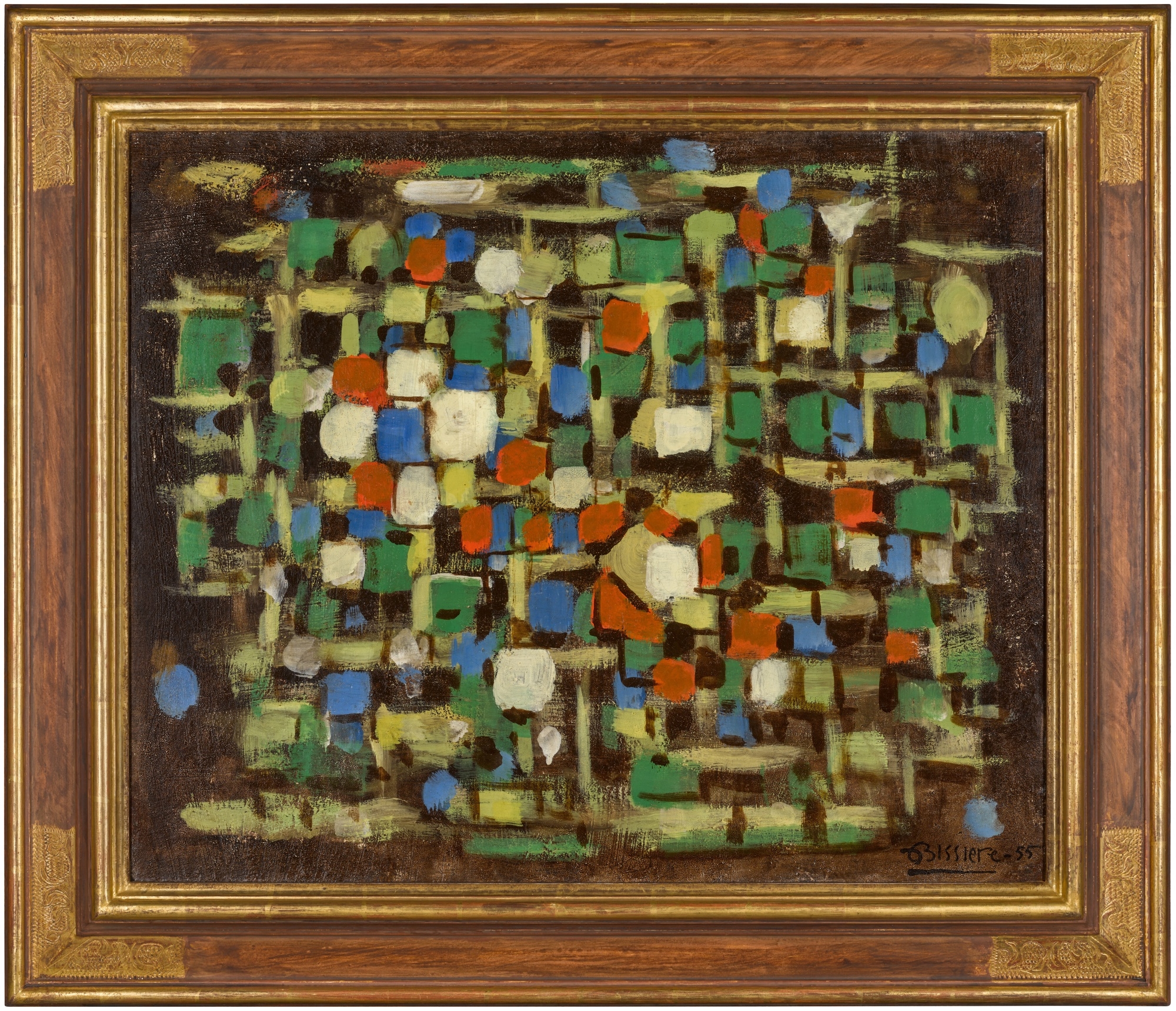 Artwork by Roger Bissière, Ocre et rouge (Composition 233, Made of oil on canvas