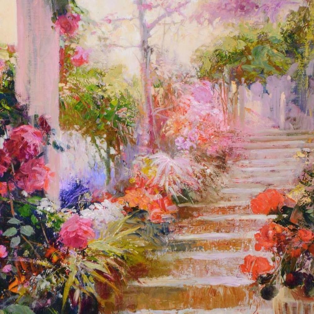 Giuseppe Pino | Rose Garden Steps Hand Embellished Limited Edition on ...