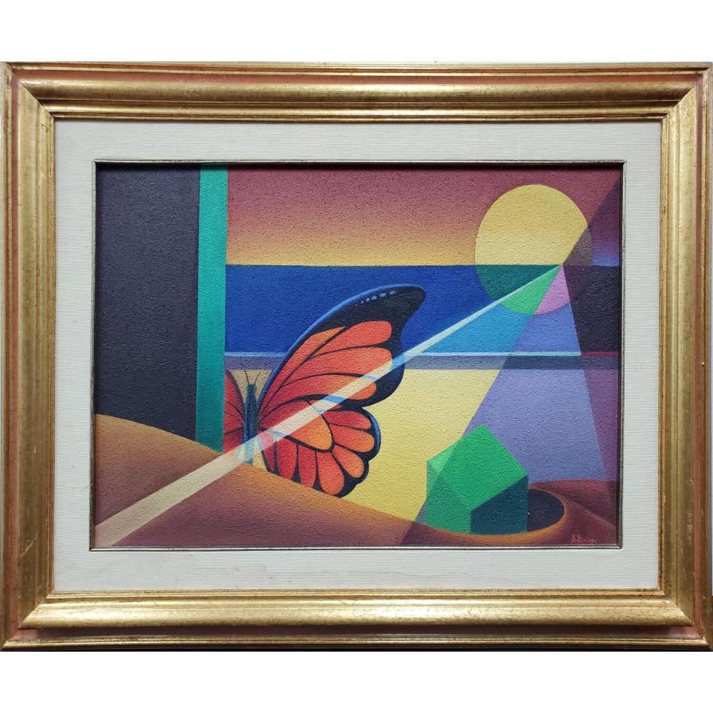 Artwork by Maurizio Mariani, Papillon, Made of Painting Oil on Board