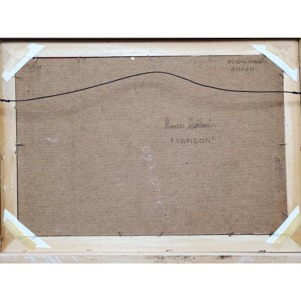 Artwork by Maurizio Mariani, Papillon, Made of Painting Oil on Board