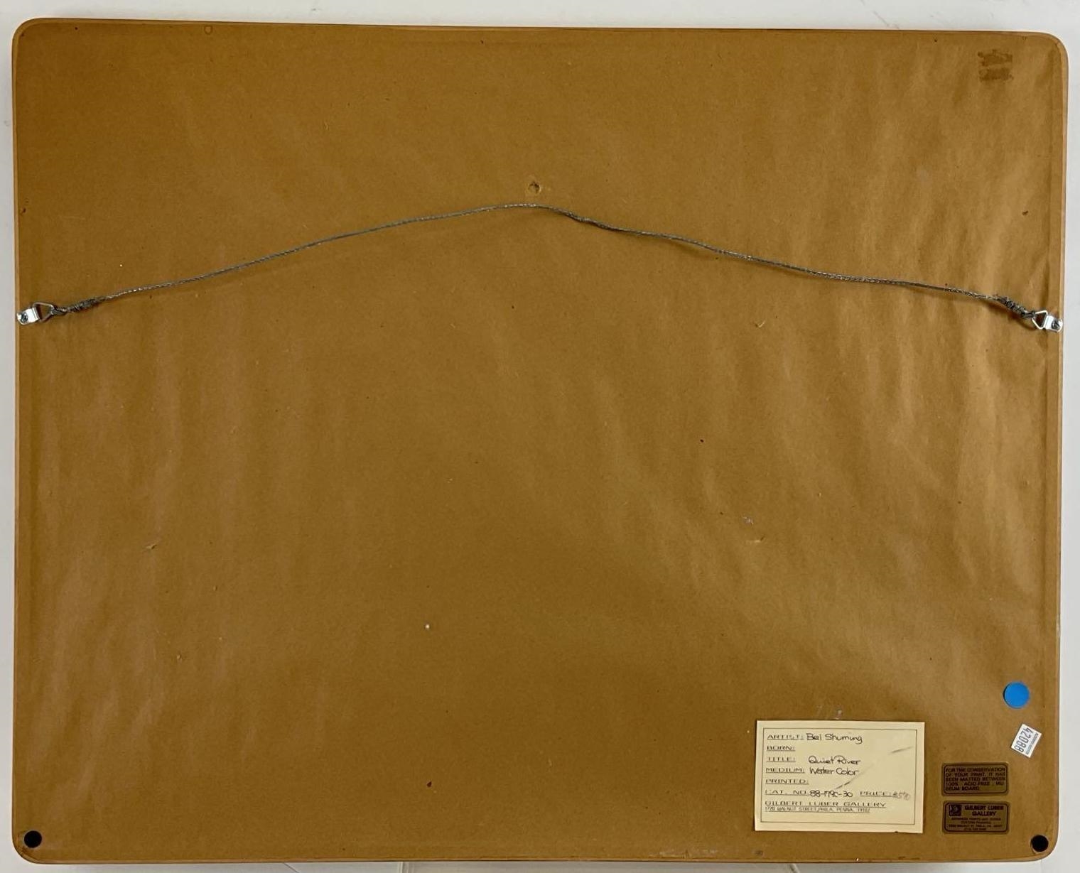 Artwork by Bei Shuming, Quiet River, Made of Watercolor