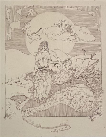 Leda & the Swan by Laura Hopkins
