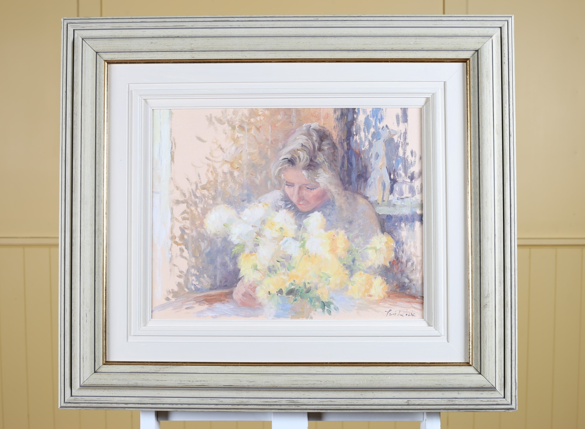 Tom Roche | TOM ROCHE Flower Arranging Oil on canvas Signed lower right ...