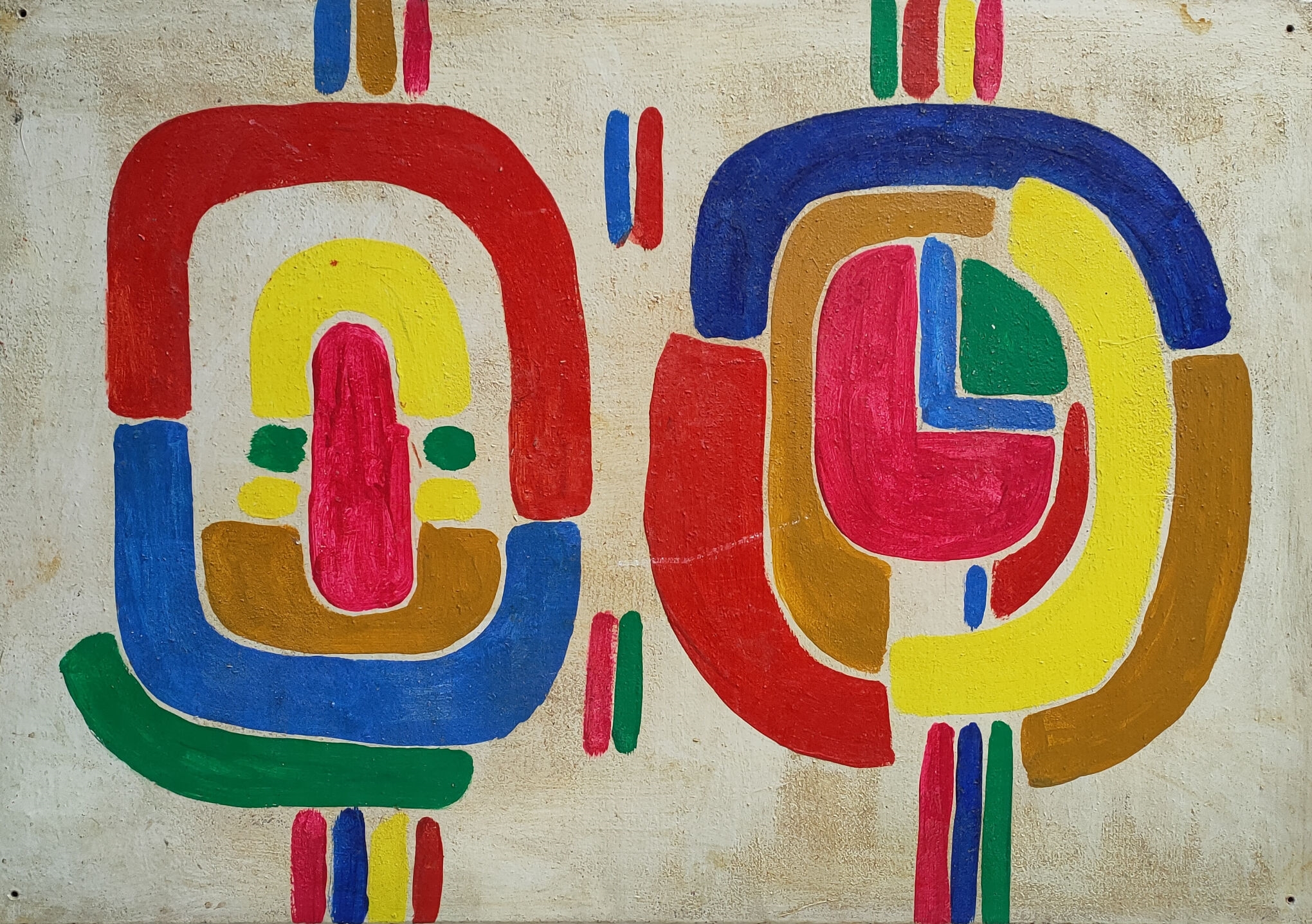 Jules Paressant | Composition colorée | MutualArt