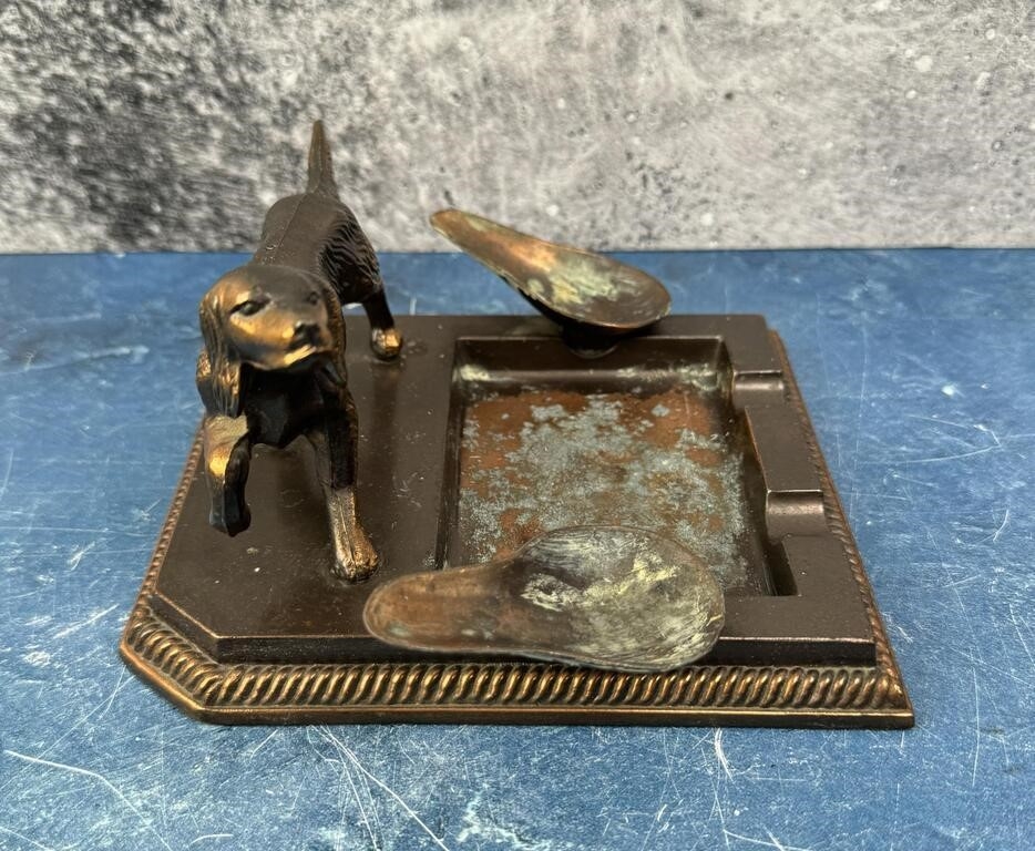 Artwork by Gladys Brown Edwards, Dodge Gladys Brown Edwards Dog Pipe Ashtray