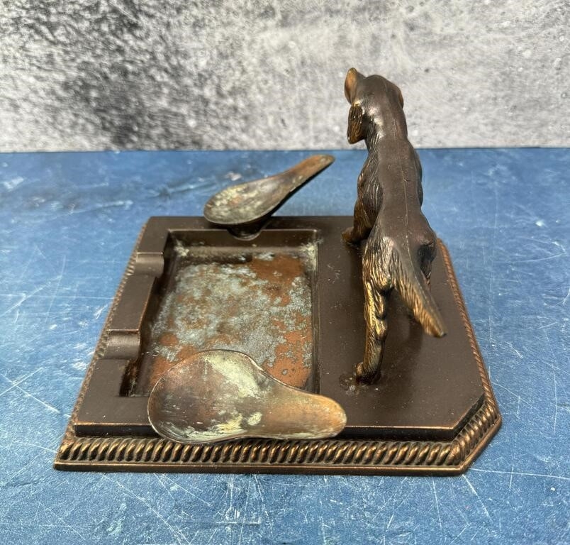 Artwork by Gladys Brown Edwards, Dodge Gladys Brown Edwards Dog Pipe Ashtray