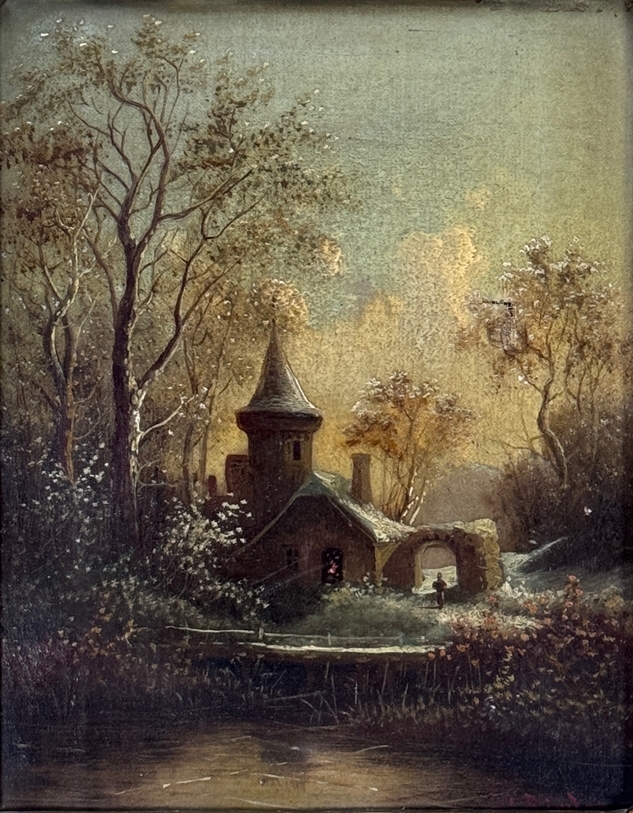 Anton Pick | Haus am See in Schneelandschaft (1577) | MutualArt