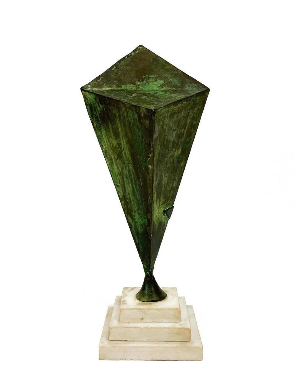 Artwork by Philip A. Solman, Abstract Geometric, Made of Metal Sculpture