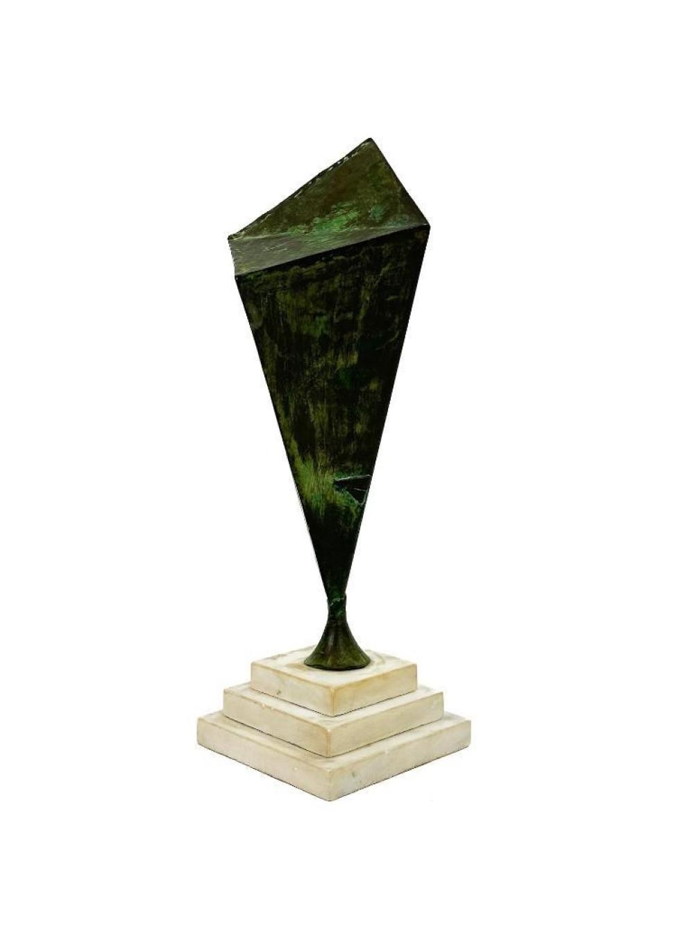 Artwork by Philip A. Solman, Abstract Geometric, Made of Metal Sculpture