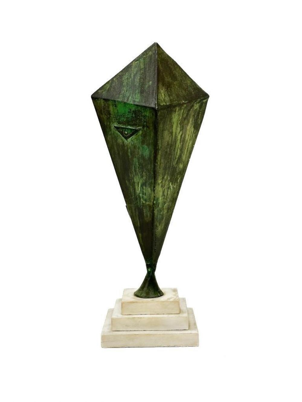 Artwork by Philip A. Solman, Abstract Geometric, Made of Metal Sculpture