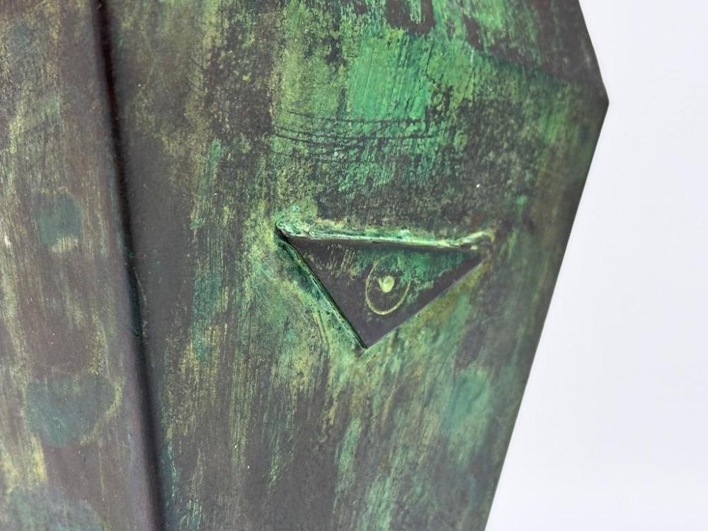 Artwork by Philip A. Solman, Abstract Geometric, Made of Metal Sculpture