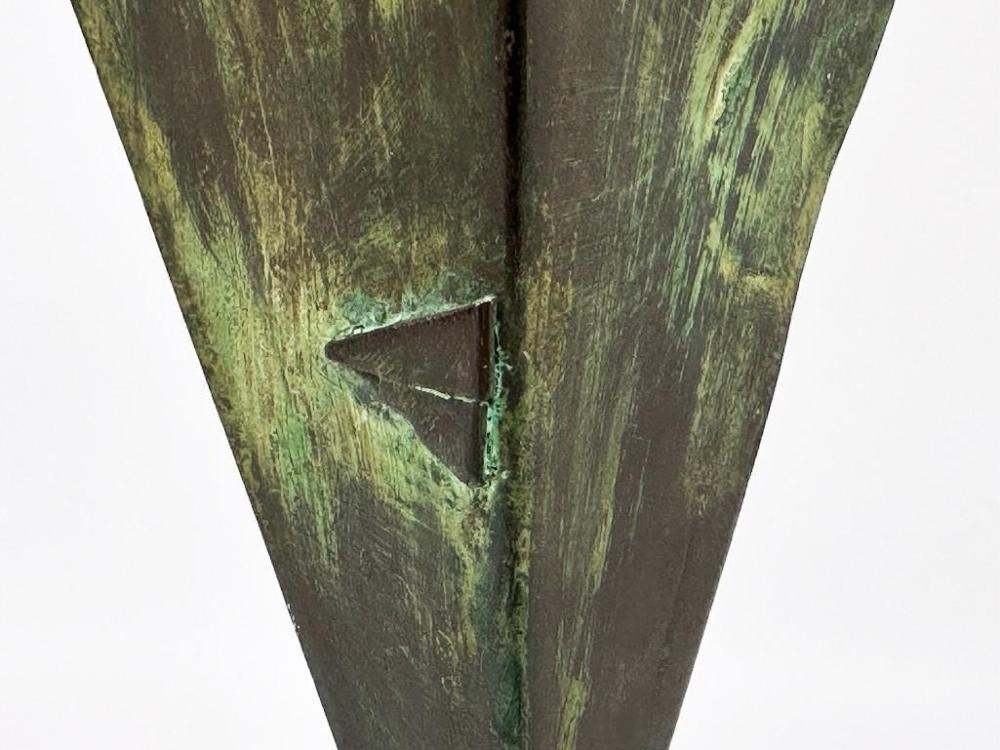 Artwork by Philip A. Solman, Abstract Geometric, Made of Metal Sculpture