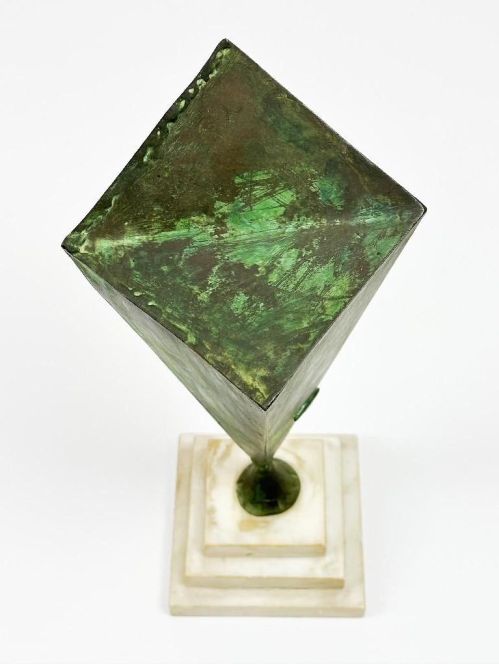 Artwork by Philip A. Solman, Abstract Geometric, Made of Metal Sculpture