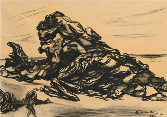 Pescatore alla scogliera by Saro Mirabella