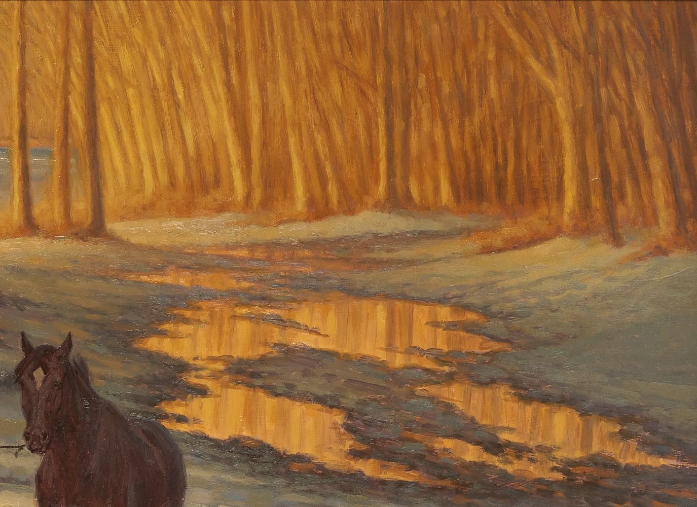 Artwork by Thomas Saubert, 'Thaw, Made of oil on board painting