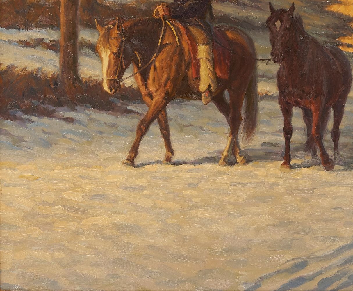 Artwork by Thomas Saubert, 'Thaw, Made of oil on board painting