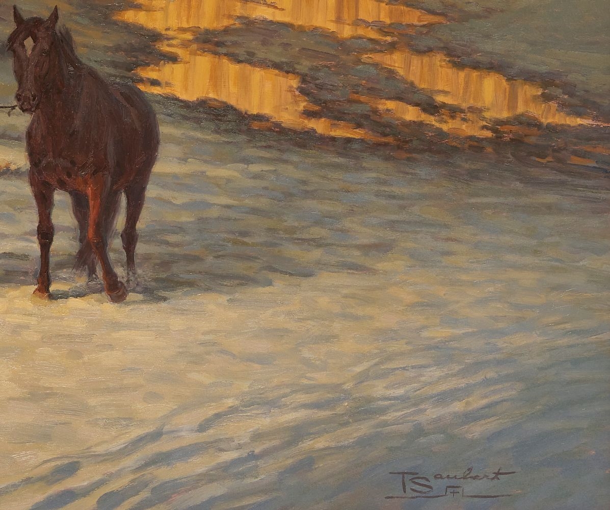 Artwork by Thomas Saubert, 'Thaw, Made of oil on board painting