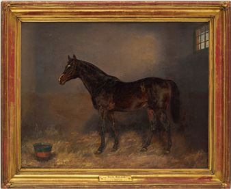 Ignac Konrad O/C Portrait of Racehorse Sun Briar - Ignac Konrad