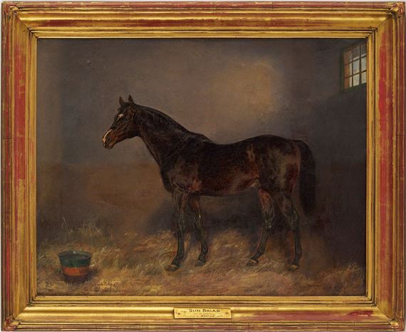 Ignac Konrad O/C Portrait of Racehorse Sun Briar - Ignac Konrad