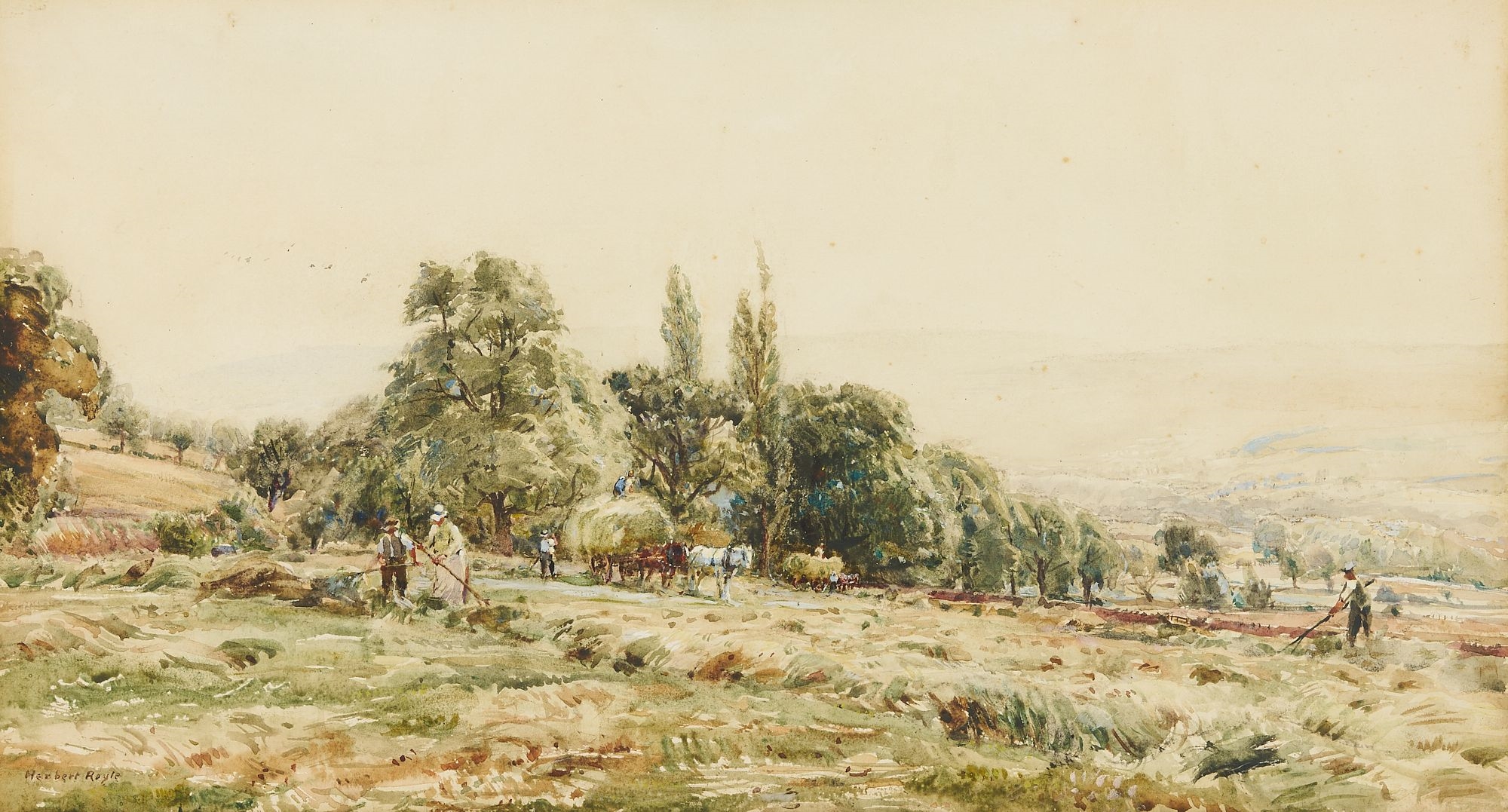Herbert Royle | Herbert Royle Watercolor Landscape | MutualArt