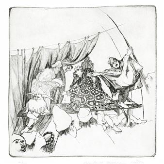 Gauklerszene aus der Landshuter Hochzeit - Bernhard Kühlewein