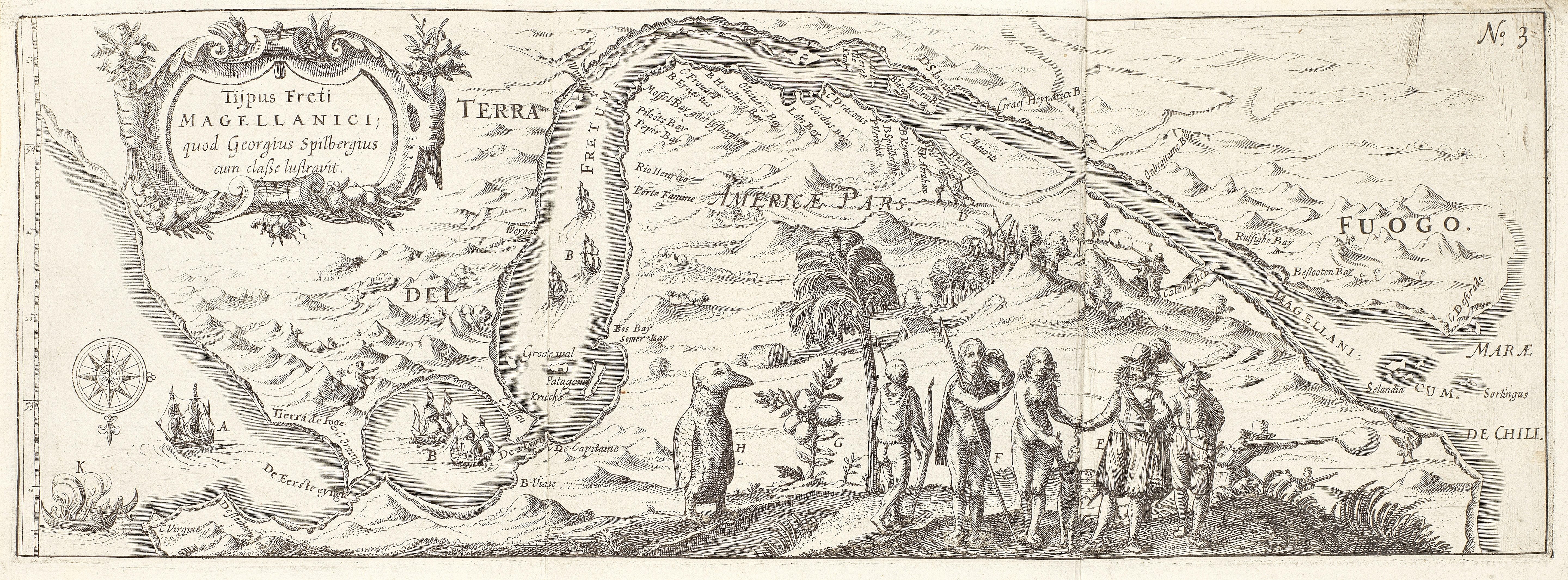 Artwork by Jodocus Hondius, Speculum orientalis occidentalisque Indiae navigationum, Leiden, Jodocus Hondius for Nicolaus à Geelkerken, 1619, Made of Panel