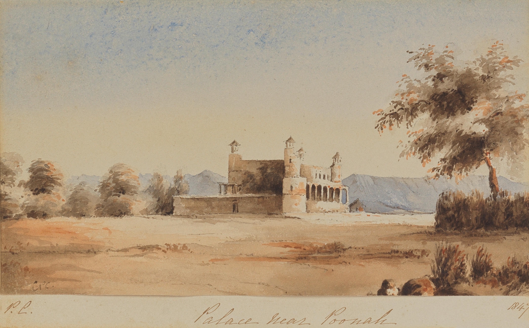 Charles Power Cobbe | Palace near Poonah, India (1847) | MutualArt