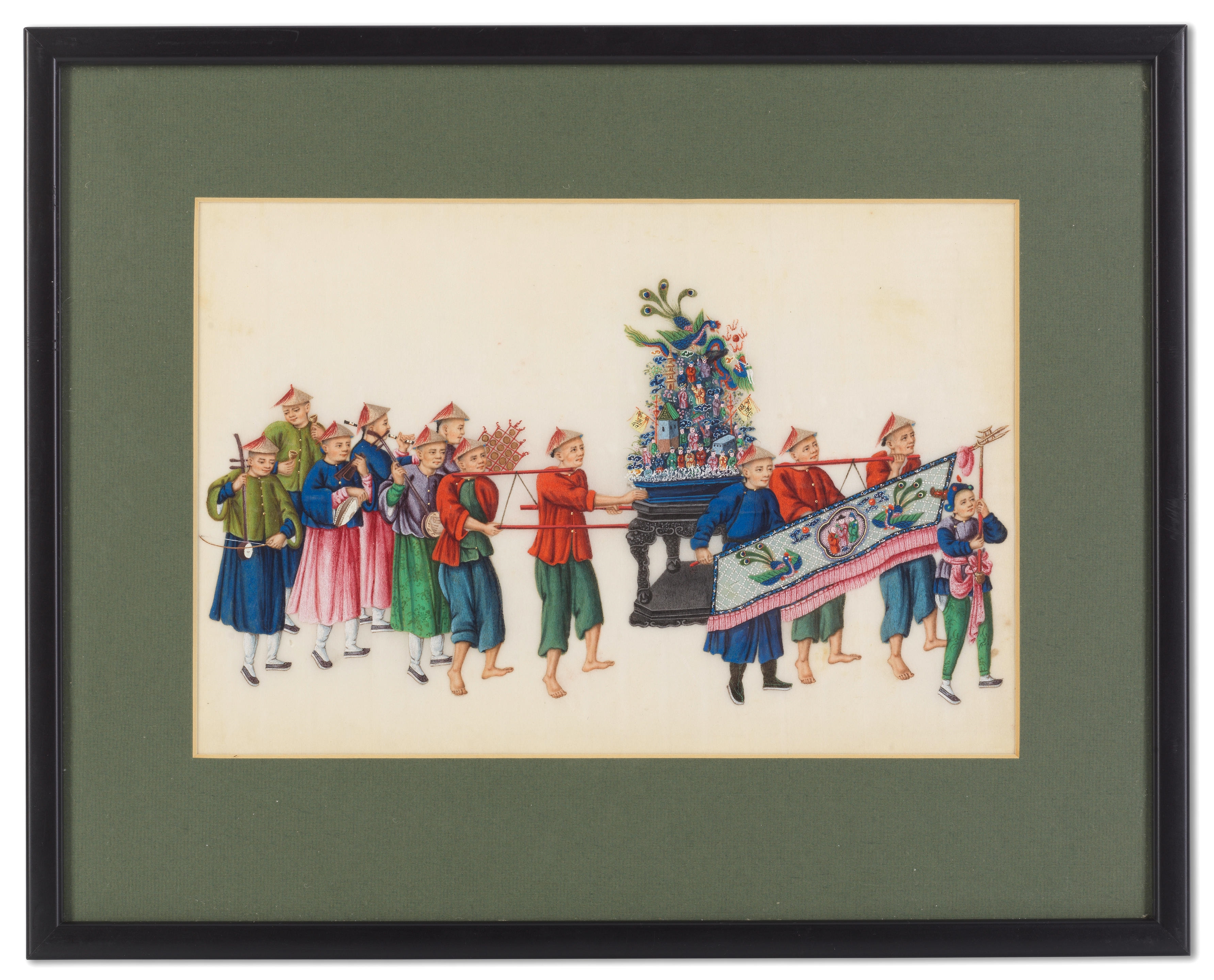 Tingqua | A Chinese wedding procession, a set of three | MutualArt