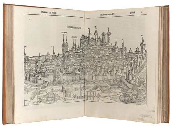 Liber chronicarum. Nuremberg: Anton Koberger for Sebald Schreyer and Sebastian Kammermeister, 12th July 1493 by Albrecht Dürer, Michael Wolgemut, Hartmann Schedel, Wilhelm Pleydenwurff, Nicolas Khrypffs, Hieronymus Münzer, July 1493